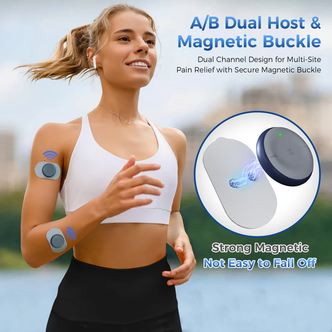 KingPavonini® Wireless TENS Unit for Pain Relief (4 Pads)